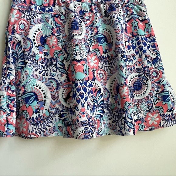 T by Talbots Summer Sporty Athletic Breathable Elastic Waist Skort Paisley M - Picture 9 of 12
